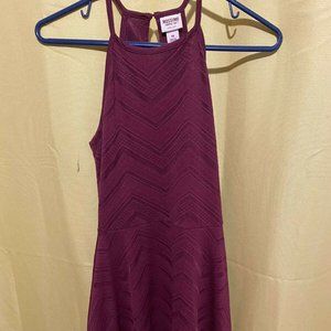 Juniors Mossimo XS Burgundy Sleeveless Dress